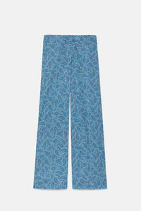 PANTALONI A GAMBA LARGA STAMPA PAISLEY