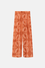 Carica l&#39;immagine nel visualizzatore di Gallery, Pantaloni dritti in popeline di cotone tie dye
