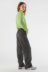 Pantaloni lunghi da abito con stampa geometrica
