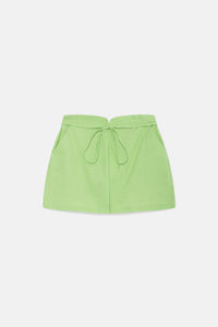Shorts a vita alta con cintura verdi