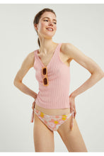 Carica l&#39;immagine nel visualizzatore di Gallery, Slip classico di un bikini con laccetto e fantasia floreale
