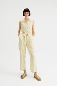 Tuta lunga a camicia con fantasia a conchiglie