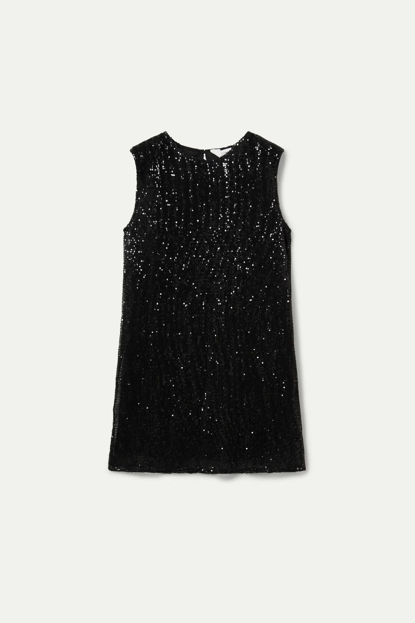 ABITO CORTO NERO CON PAILLETTES