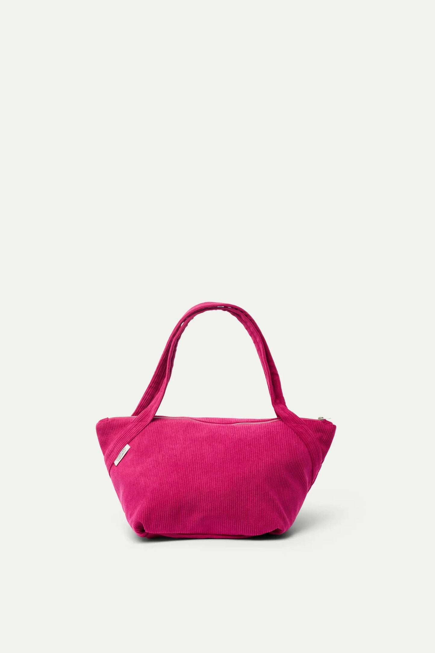 BORSA FUCSIA A TRACOLLA IN VELLUTO A COSTE