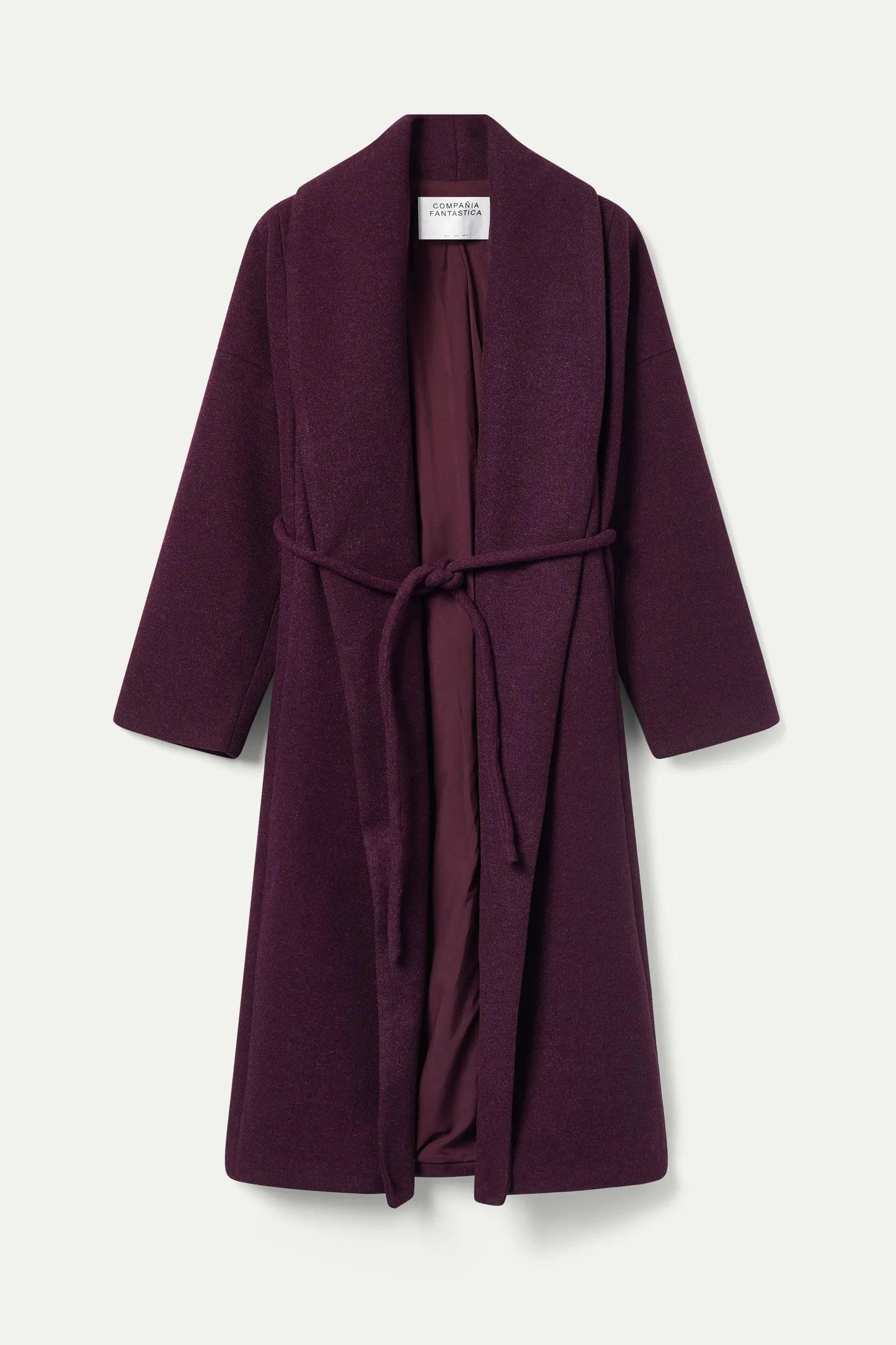CAPPOTTO MIDI BORDEAUX APERTO