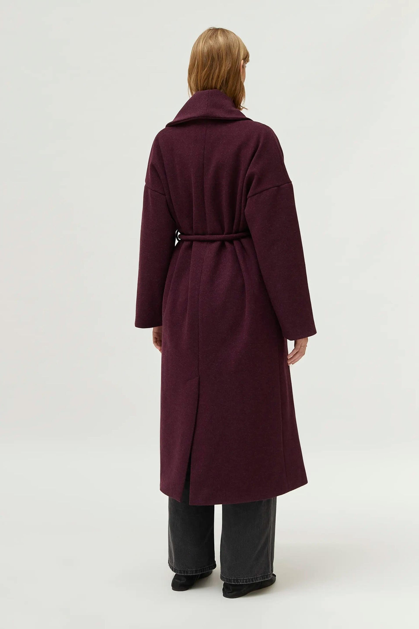 CAPPOTTO MIDI BORDEAUX APERTO