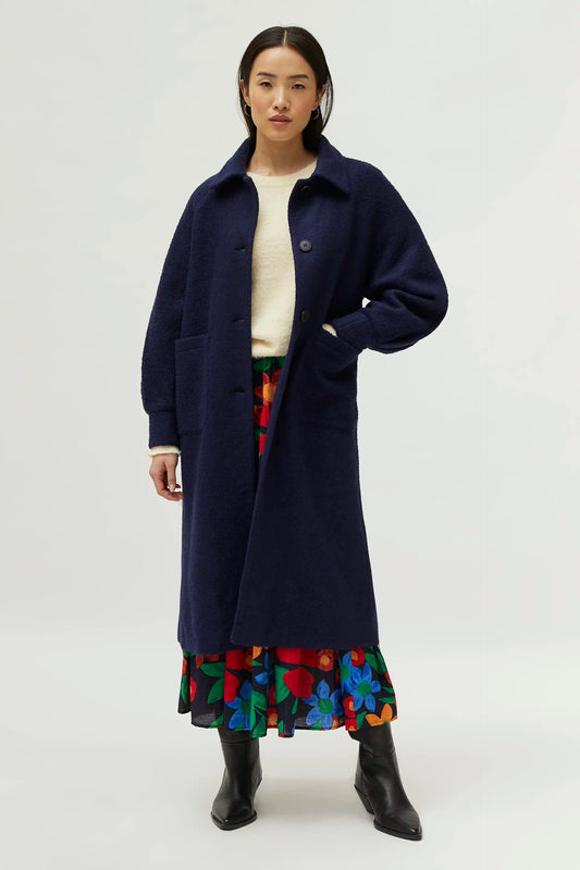 CAPPOTTO MIDI BLU NAVY