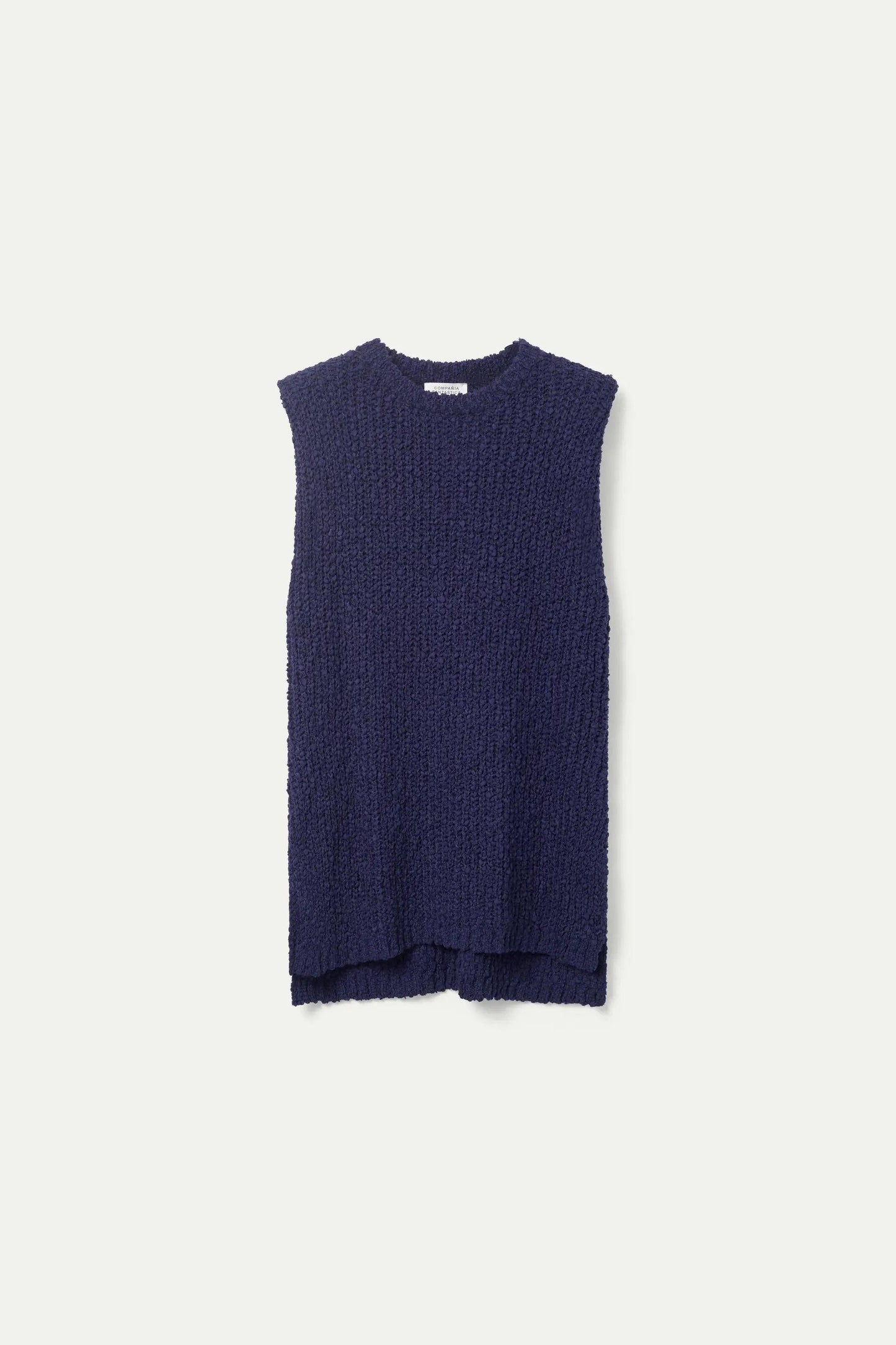 GILET BLU NAVY IN MAGLIA GROSSA