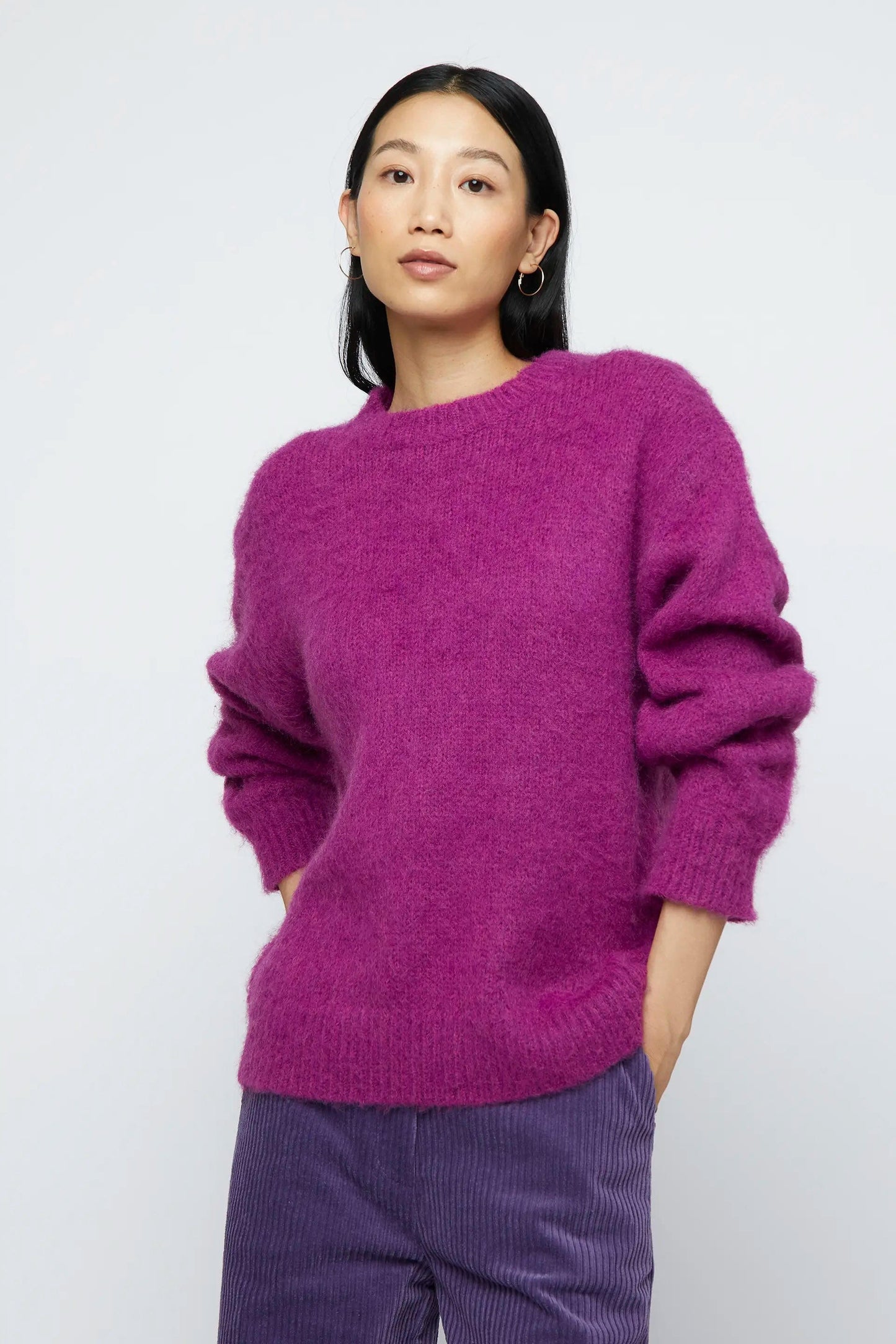 MAGLIONE FUCSIA IN MORBIDA MAGLIA