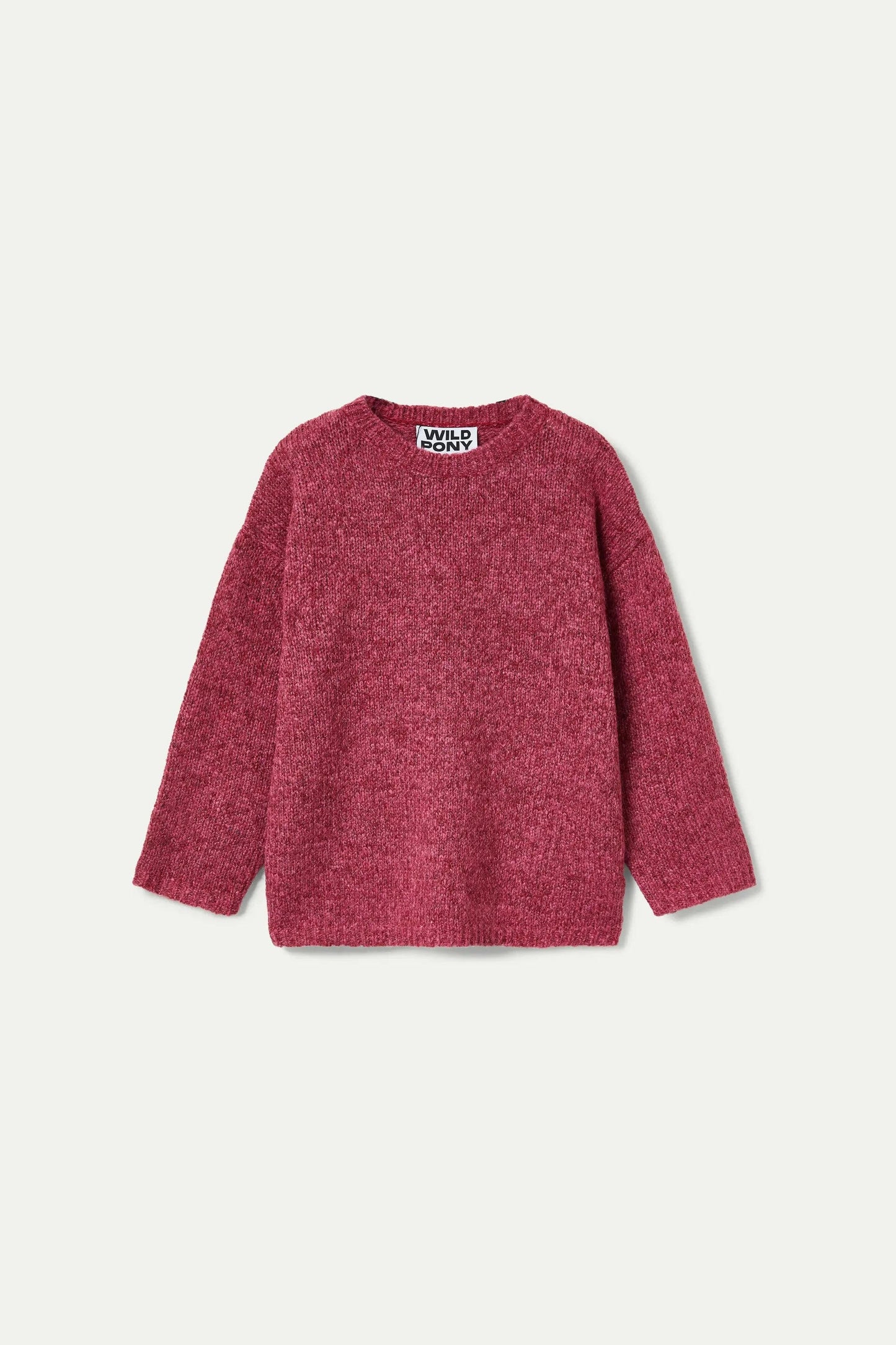 MAGLIONE ROSA IN MAGLIA GRANDE