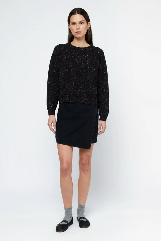 MAGLIONE NERO MELANGE