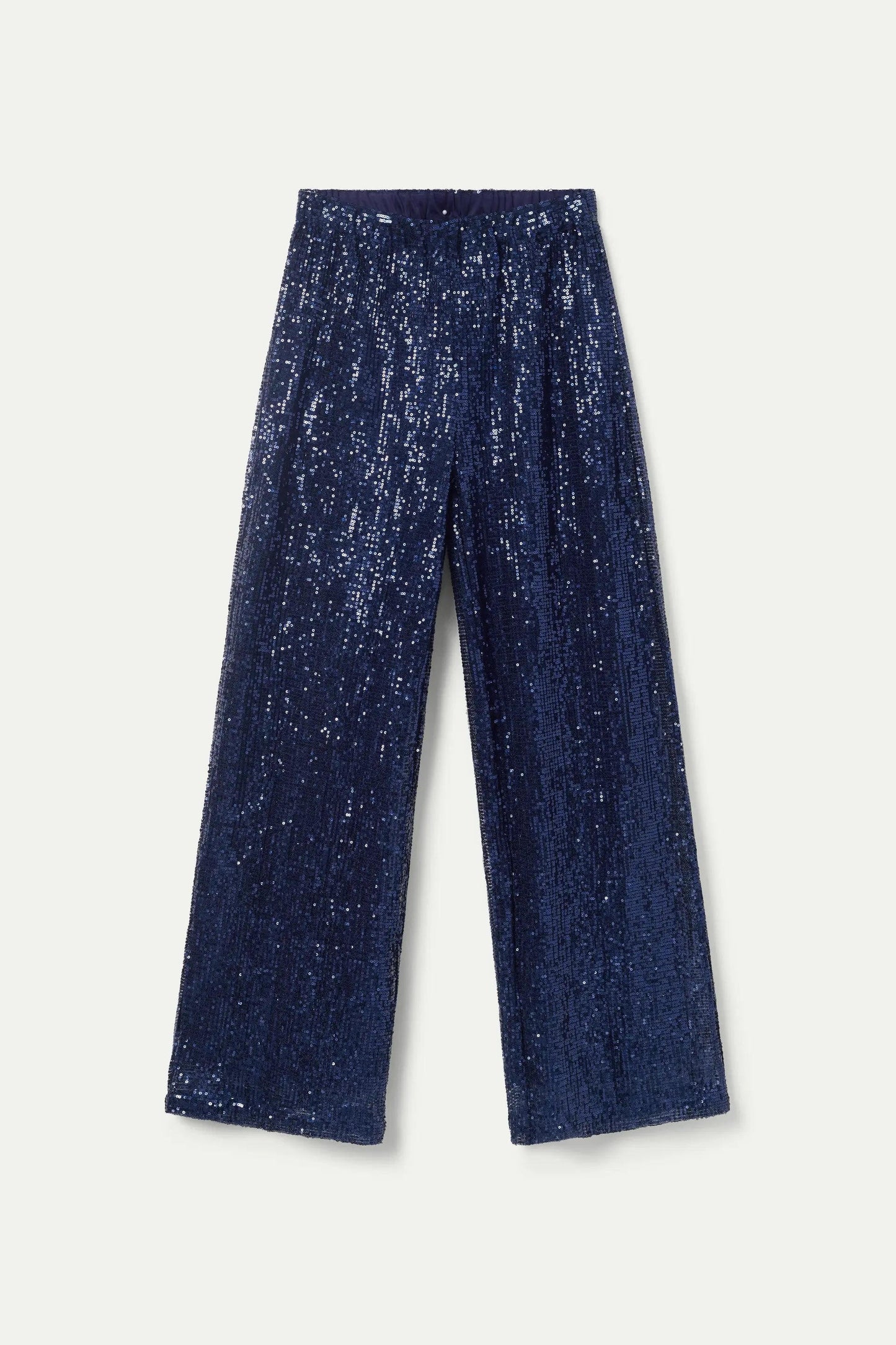 PANTALONI BLU CON PAILLETTES