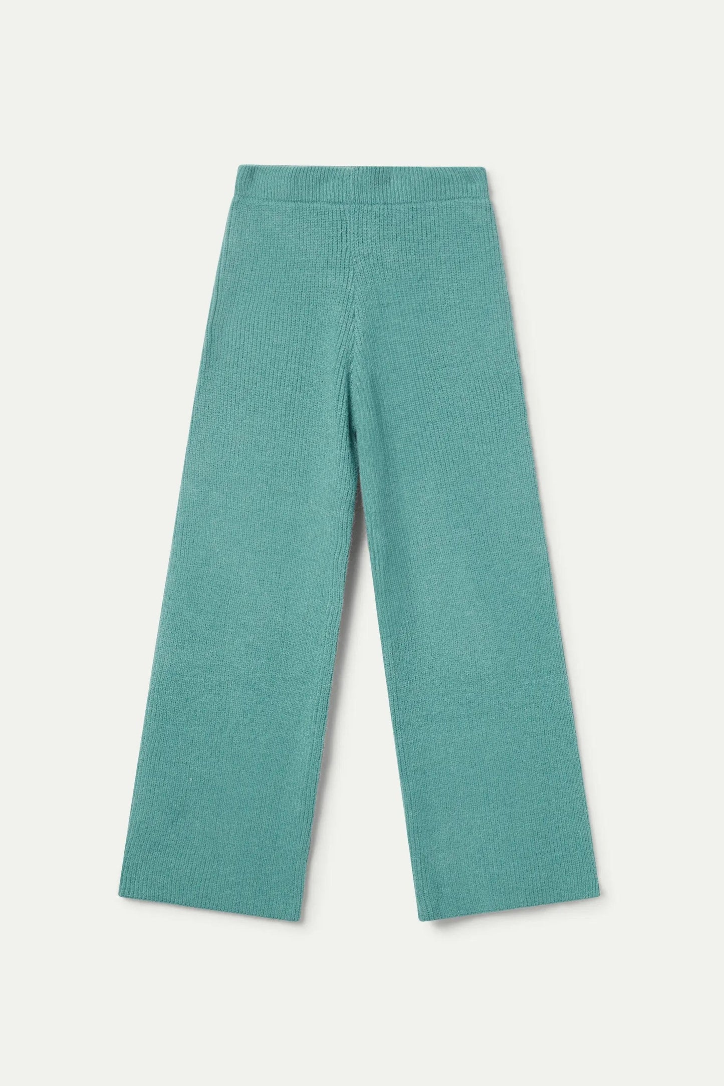 PANTALONE LARGO VERDE IN MAGLIA