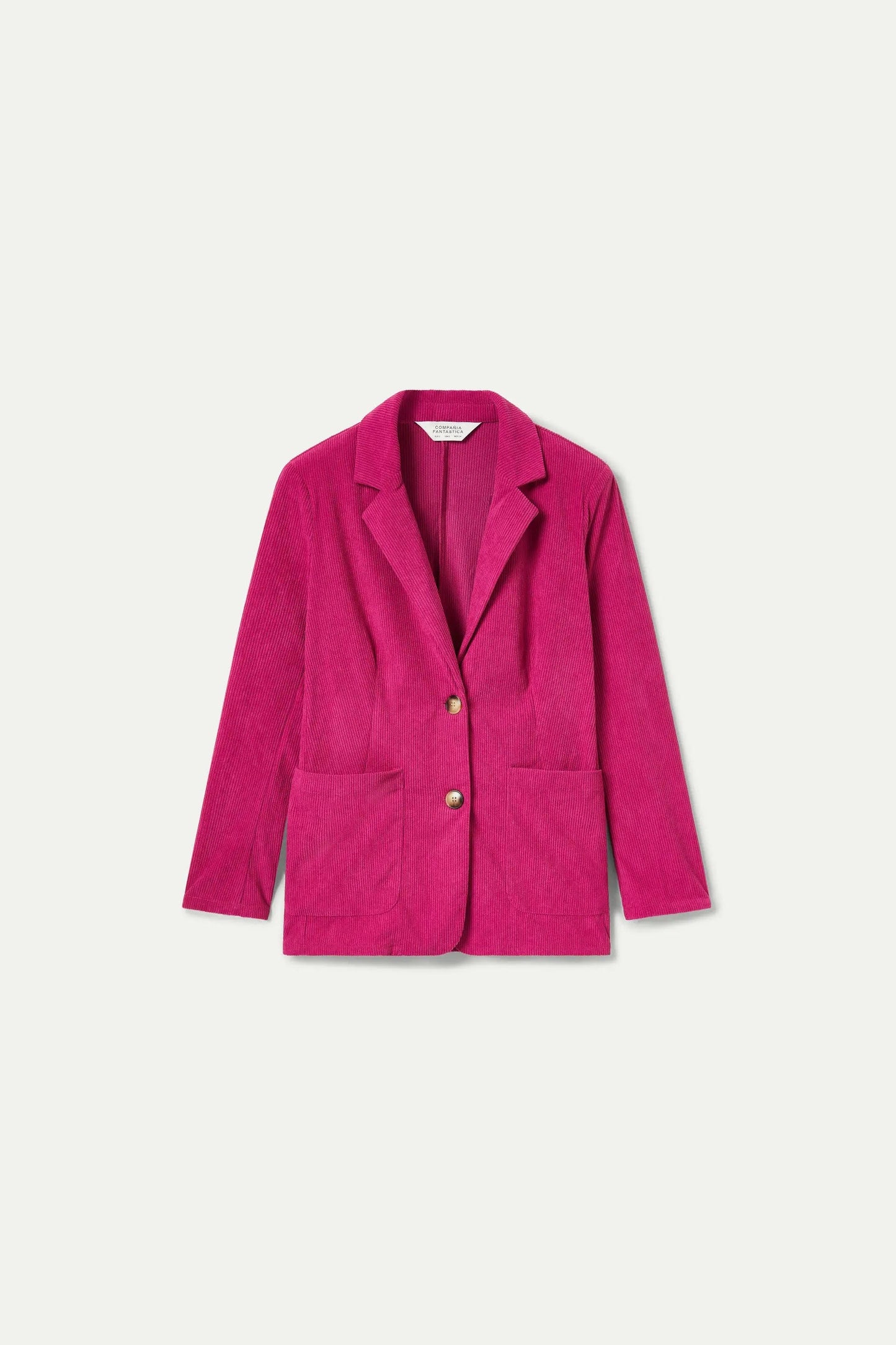 BLAZER FUCSIA IN VELLUTO A COSTE