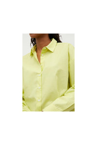 CAMICIA OVERSIZE IN POPELINE GIALLO